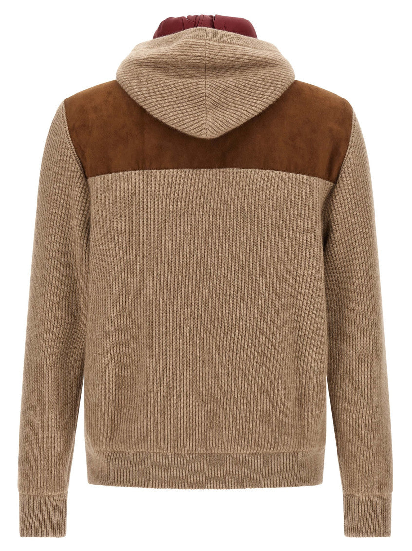 Brown Hood Bomber Jacket 2