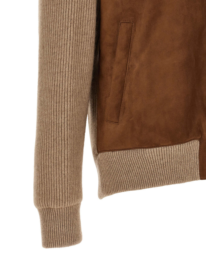 Brown Hood Bomber Jacket 4
