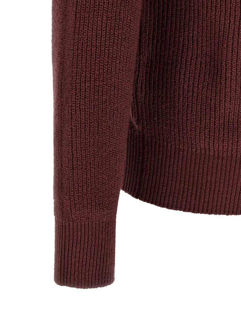 Maroon Shawl Neck Cardigan 4