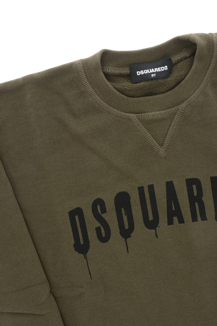Boys Olive Logo Sweatshirt 3