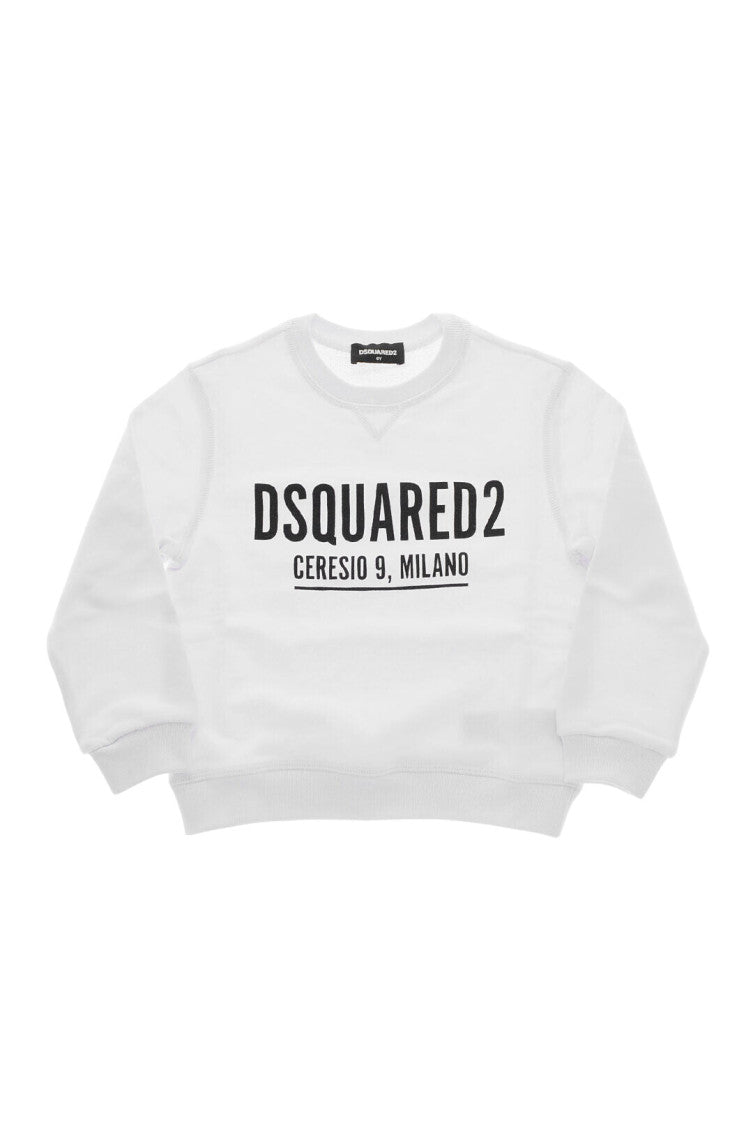 Boys White Regular Sweatshirt 1