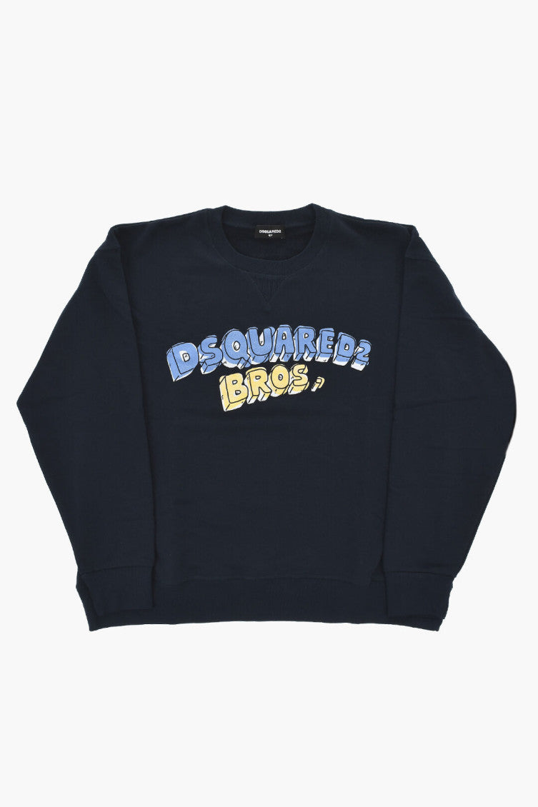 Boys Navy Blue Logo Sweatshirt 1
