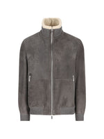 Grey Solid Regular Jacket 1