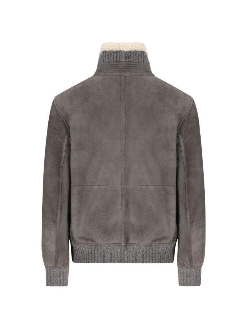 Grey Solid Regular Jacket 2