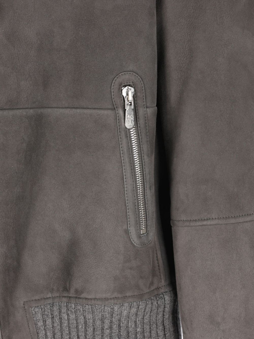 Grey Solid Regular Jacket 3