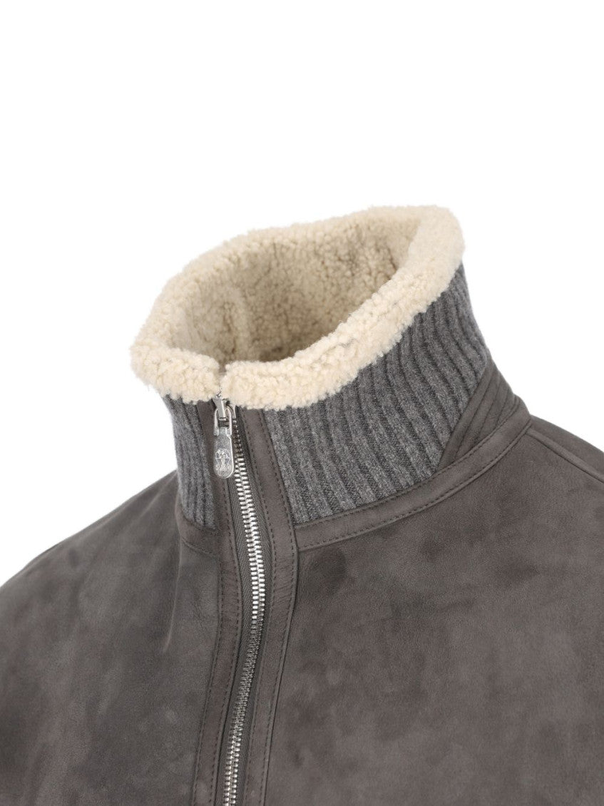 Grey Solid Regular Jacket 4