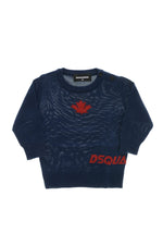 Babies Navy Blue Logo Sweater 1