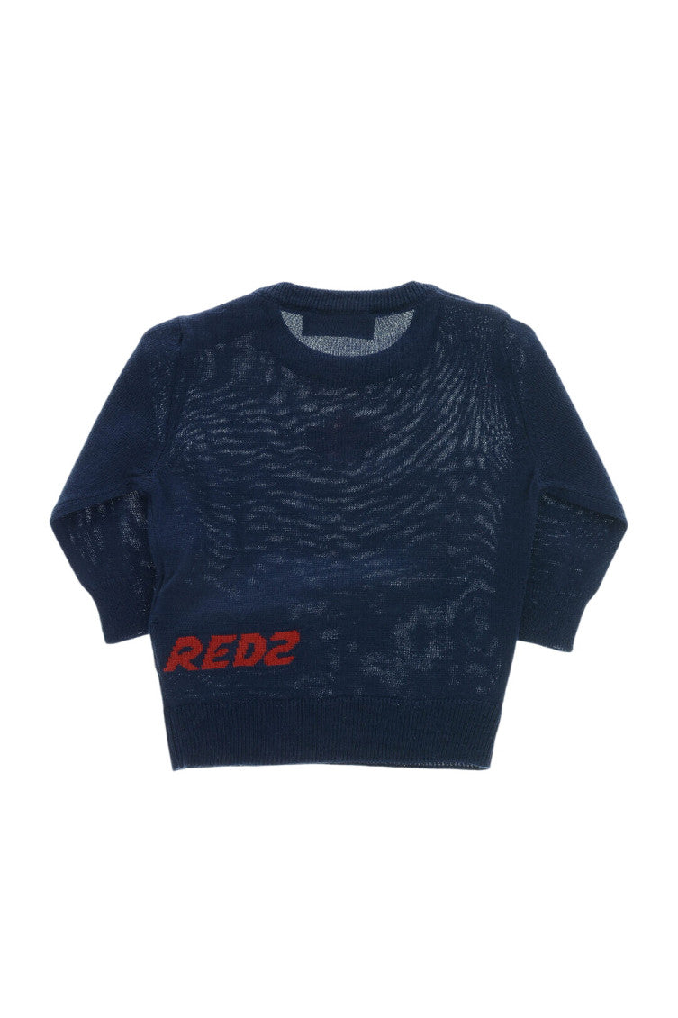 Babies Navy Blue Logo Sweater 2