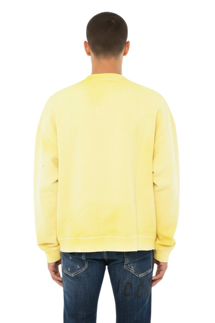 Yellow Crew Neck Sweatshirt 2