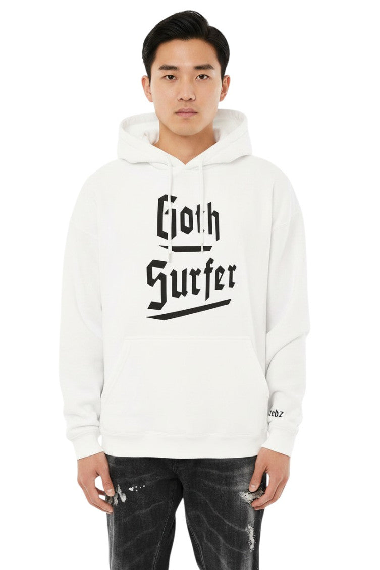 White Regular Graphic Hoodie 1
