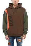 Brown Oversized Logo Hoodie 1