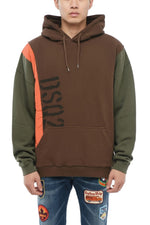 Brown Oversized Logo Hoodie 1