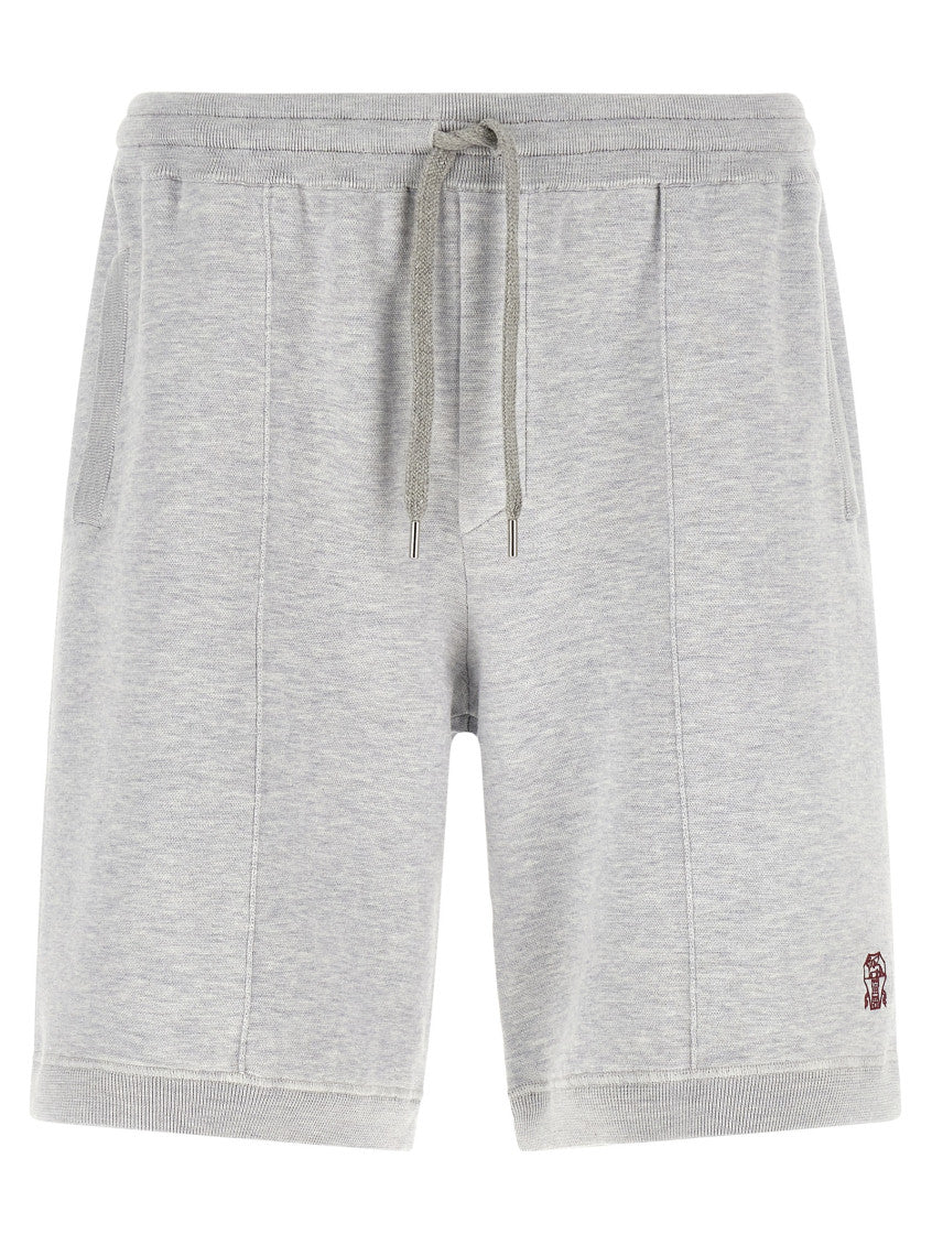 Light Grey Logo Shorts 1