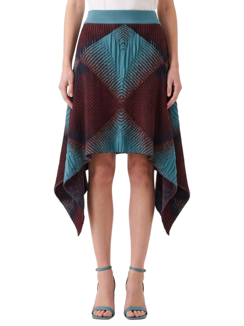 Multicolor Geometric Midi Skirt 1