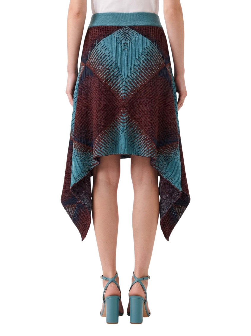 Multicolor Geometric Midi Skirt 2