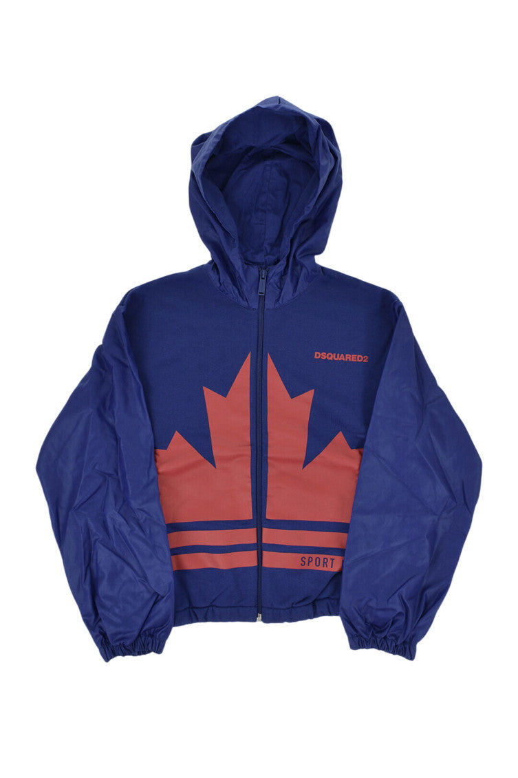 Boys Blue Graphic Jacket 1