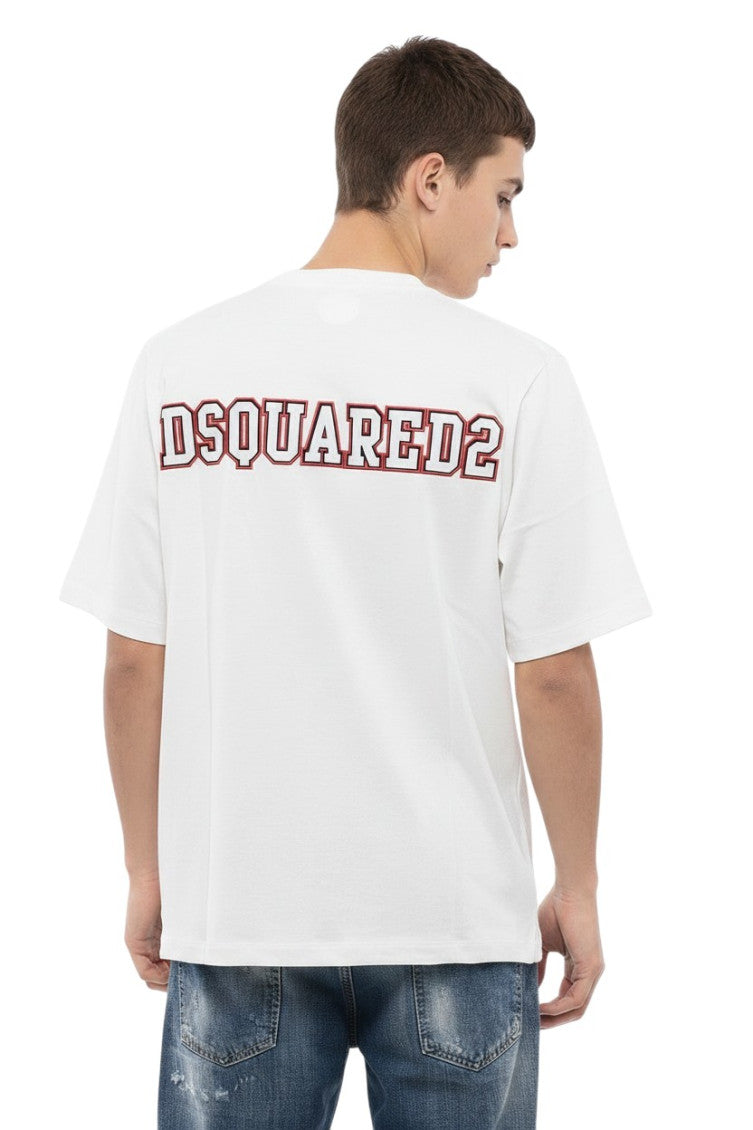 White Crew Neck T-Shirt 2