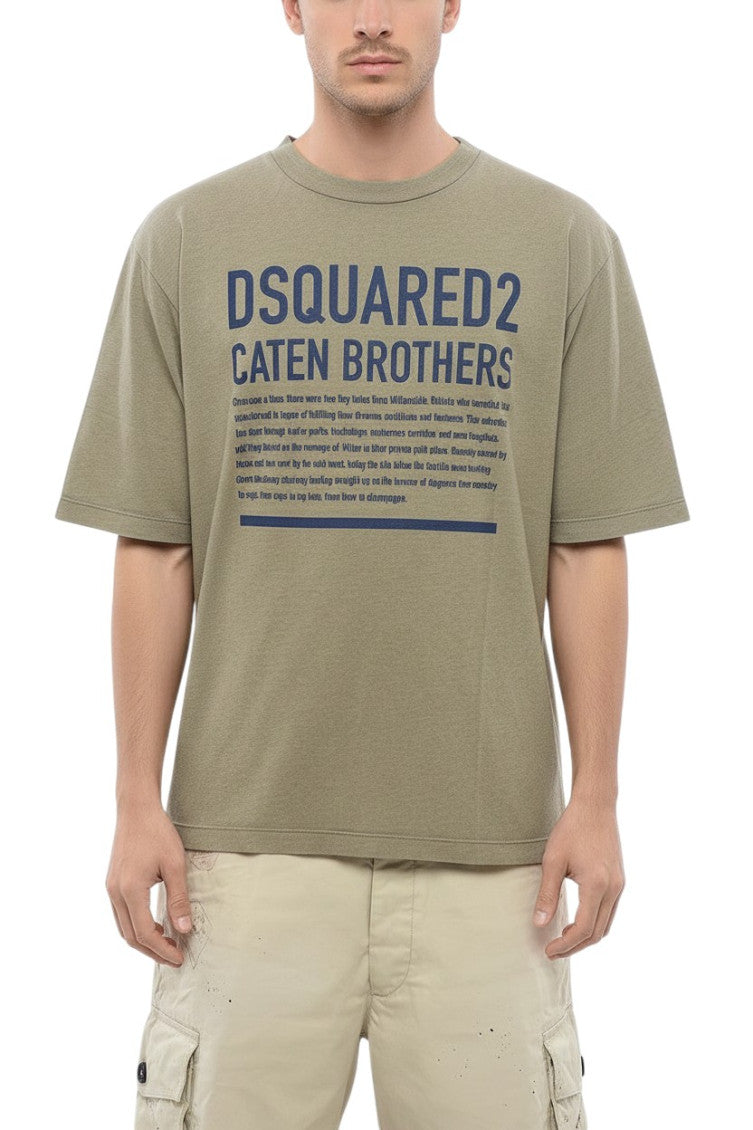 Olive Crew Neck T-Shirt 1