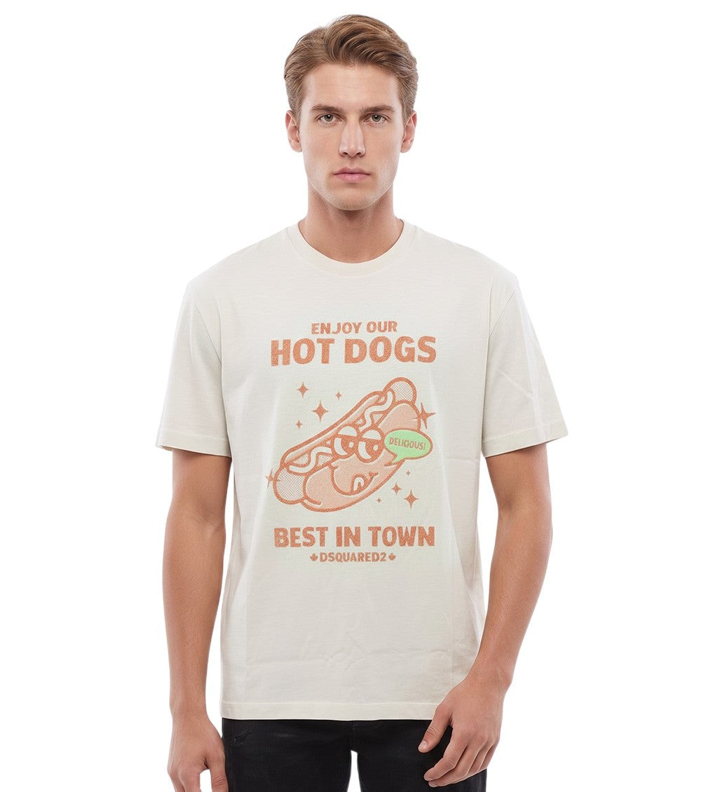White Crew Neck T-Shirt 1