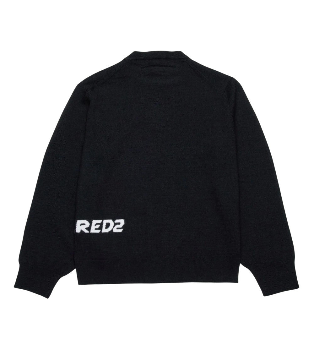 Boys Black Logo Sweater 2