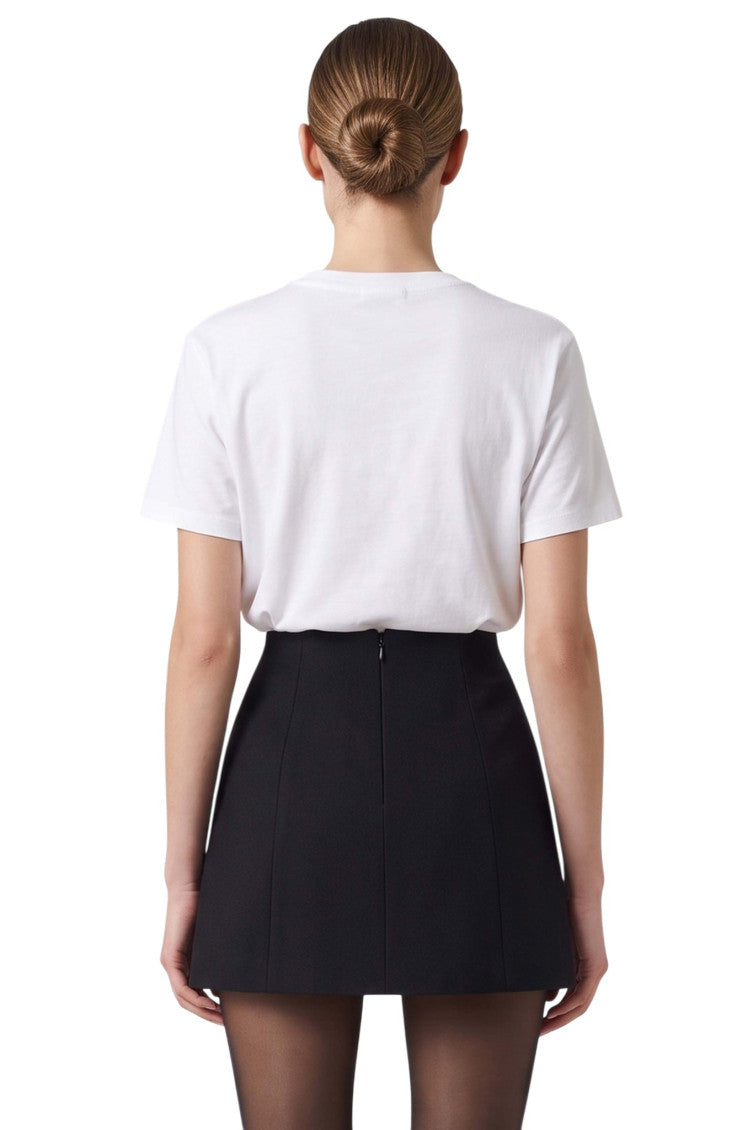 Black Solid Mini Skirt 2