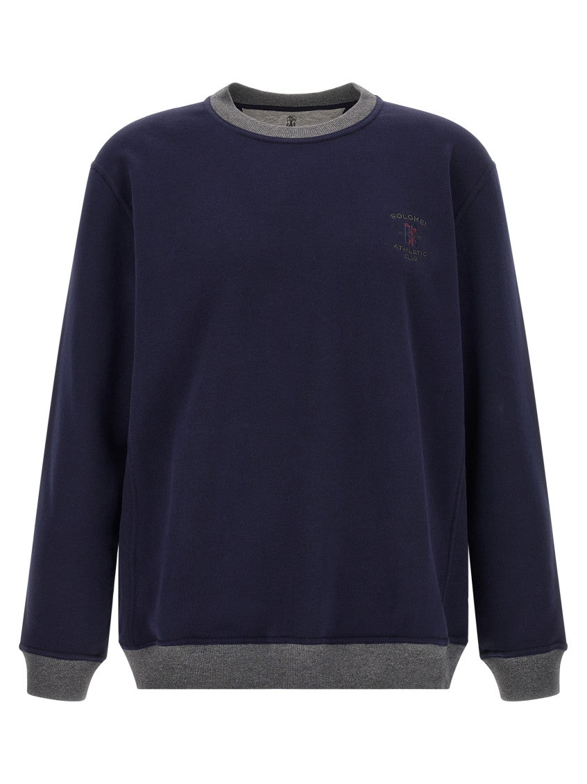 Navy Blue Relaxed Sweatshirt 1