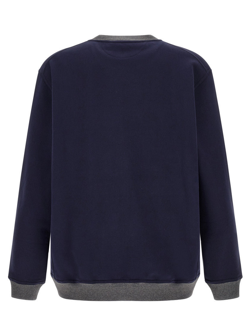Navy Blue Relaxed Sweatshirt 2