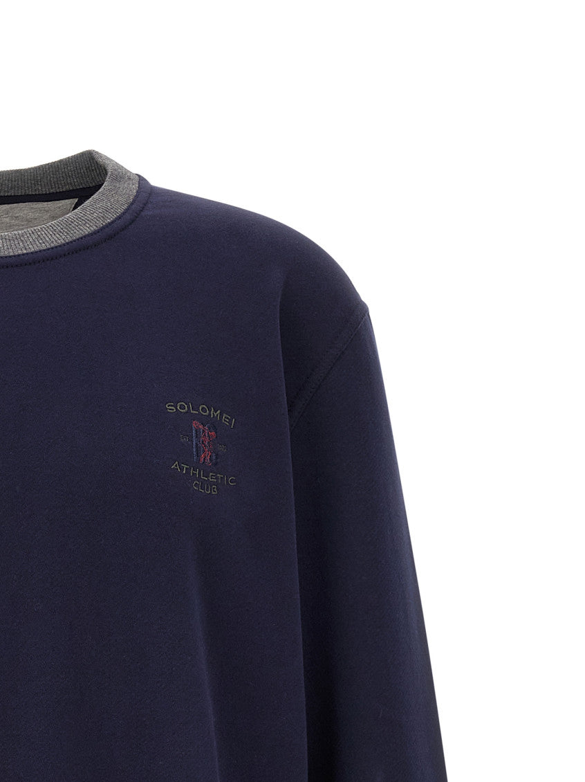 Navy Blue Relaxed Sweatshirt 3