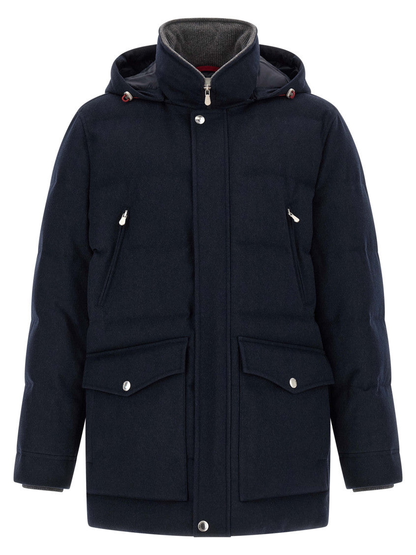 Dark Blue Hood Jacket 1