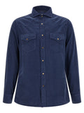 Blue Relaxed Solid Shirt 1