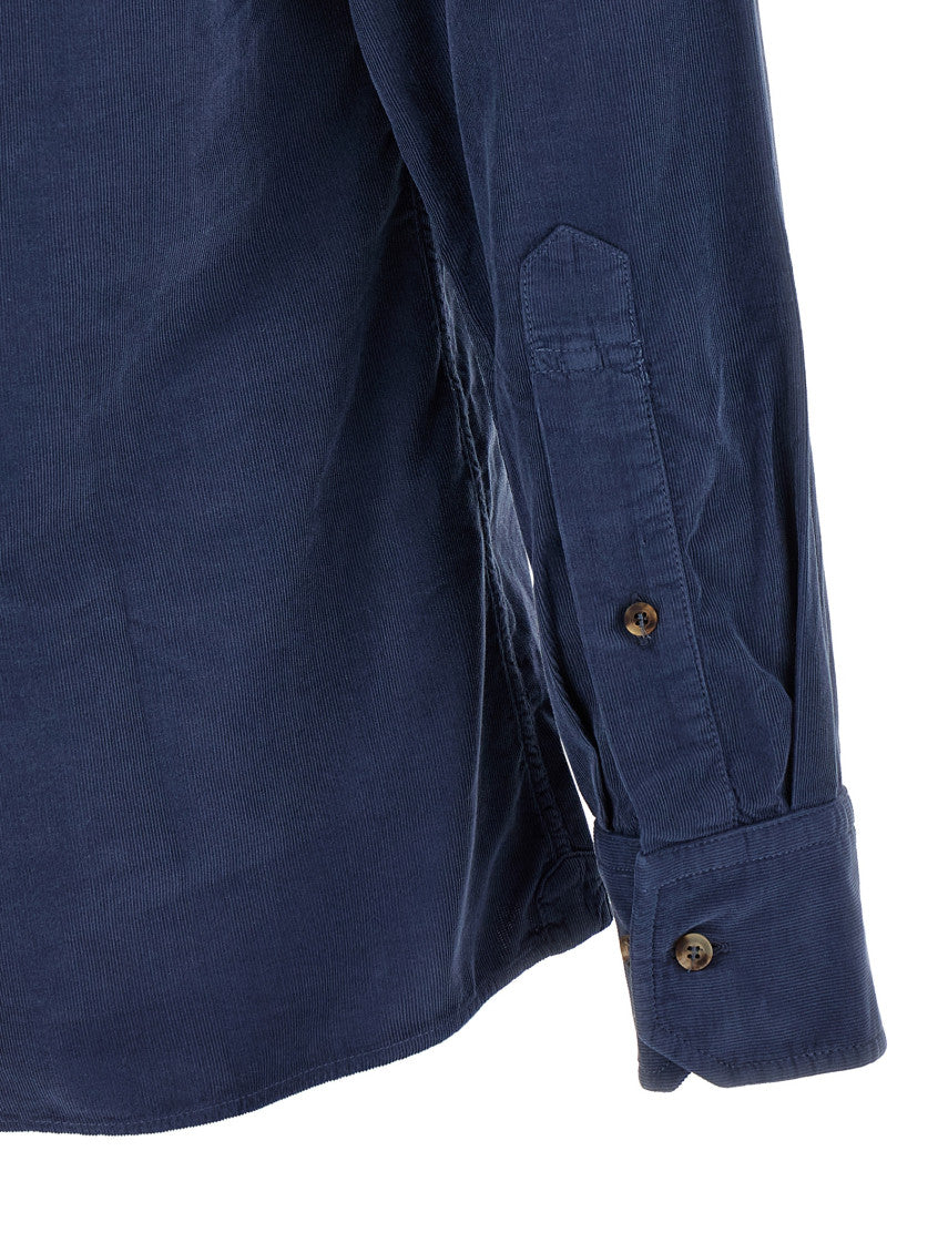 Blue Relaxed Solid Shirt 4