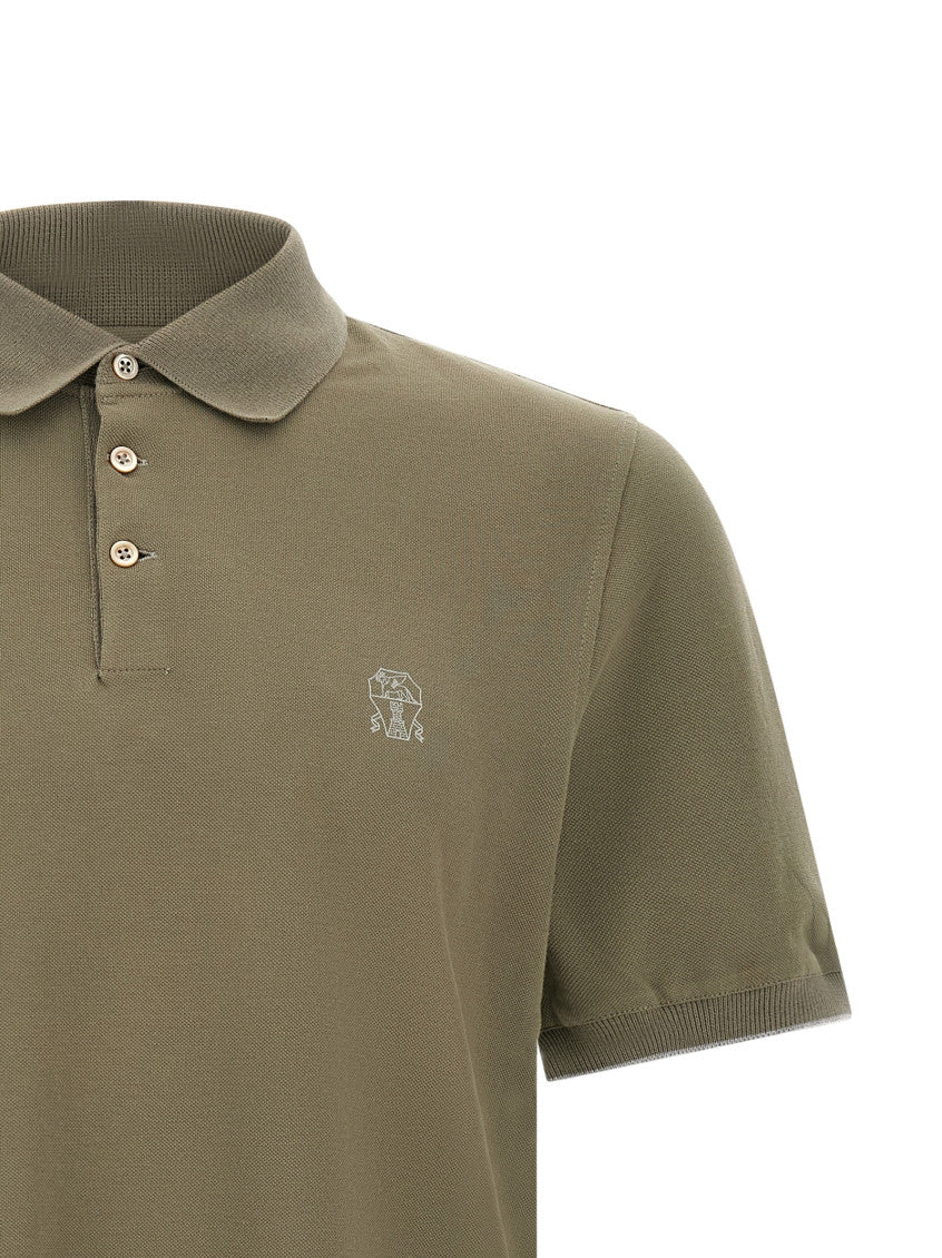 Olive Shirt Collar Polo 3