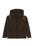 Boys Brown Hood Jacket 1