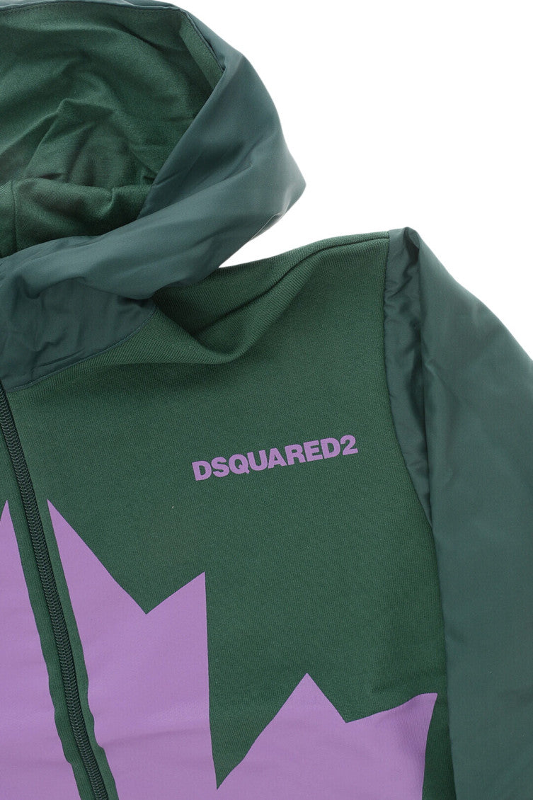 Boys Green Graphic Jacket 3