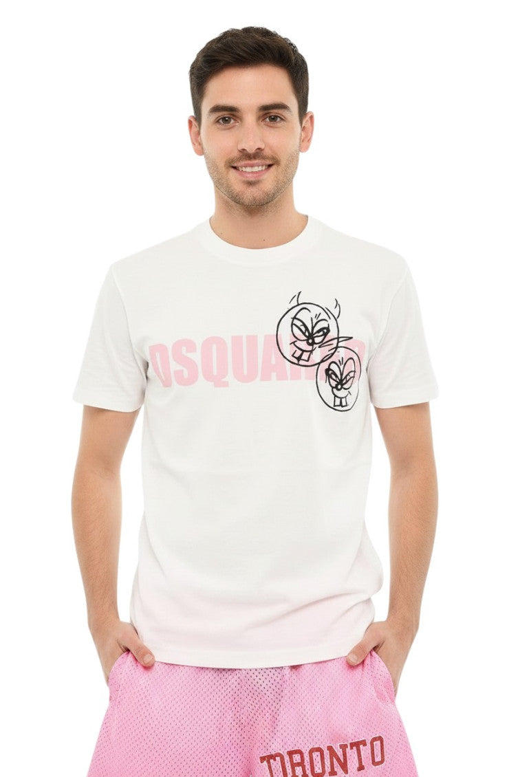 White Crew Neck T-Shirt 1