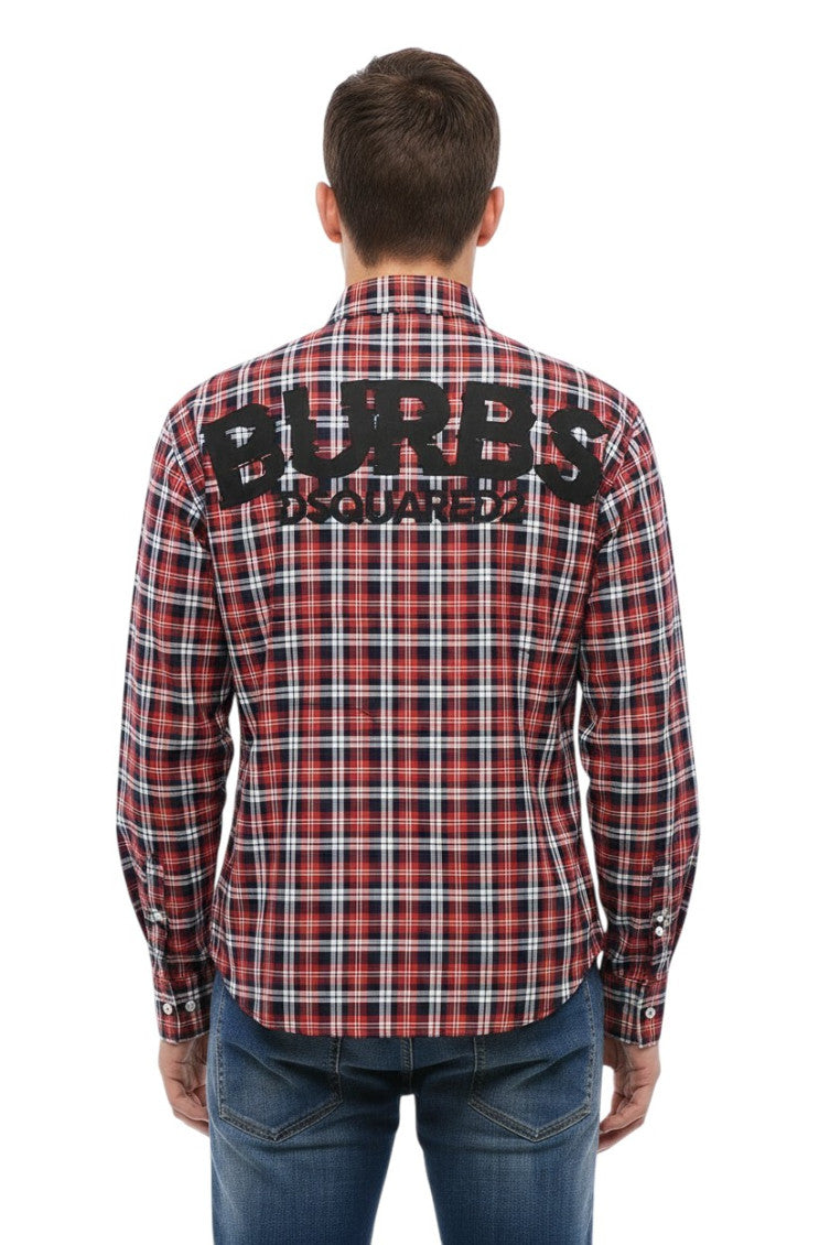 Red Regular Check Shirt 2