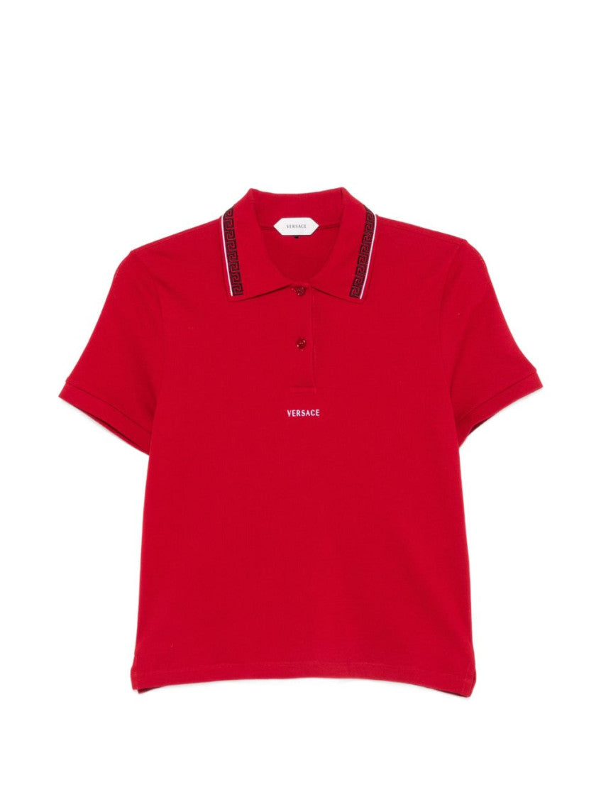 Red Logo Shirt Collar Polo 1