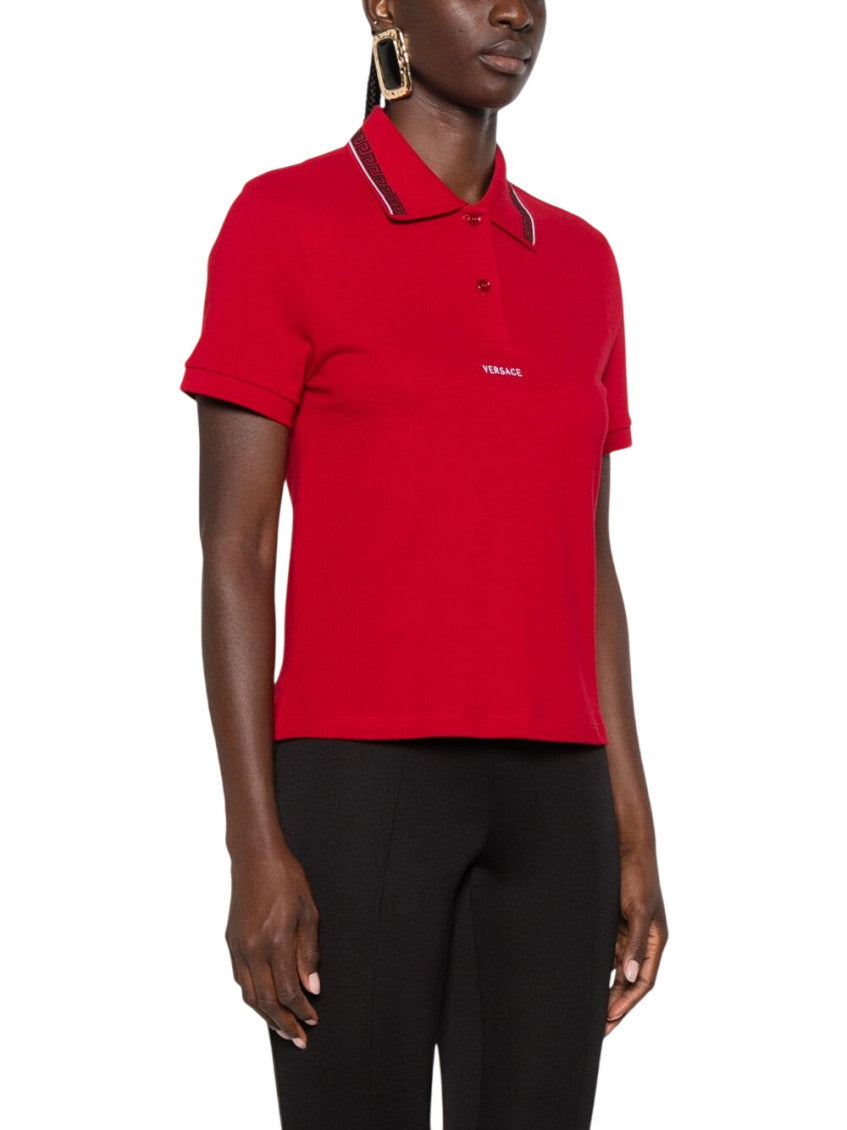 Red Logo Shirt Collar Polo 2
