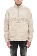 Beige Mock Collar Jacket 1