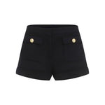 Dark Blue Wool Shorts 1