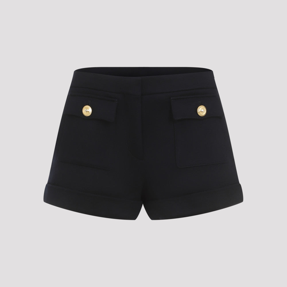 Dark Blue Wool Shorts 2