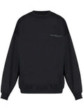 Black Logo-printed Crew Neck Sweatshirt 1