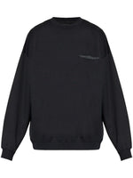 Black Logo-printed Crew Neck Sweatshirt 1