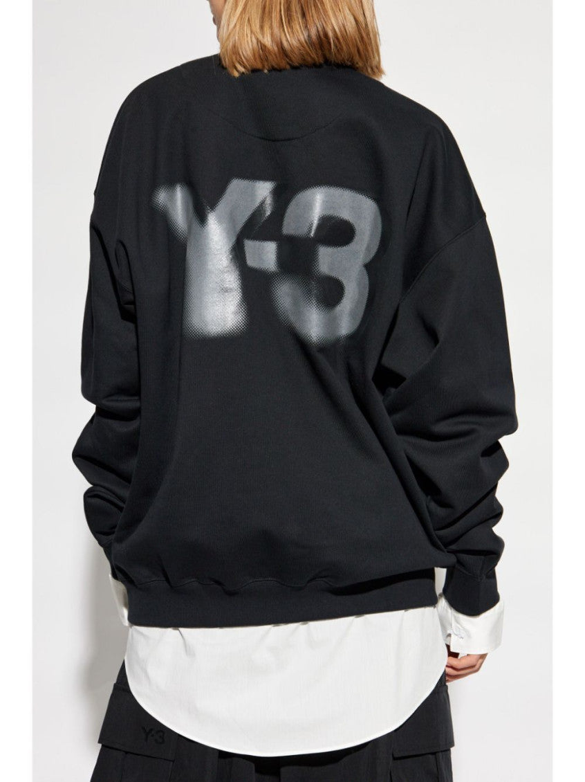 Black Logo-printed Crew Neck Sweatshirt 2