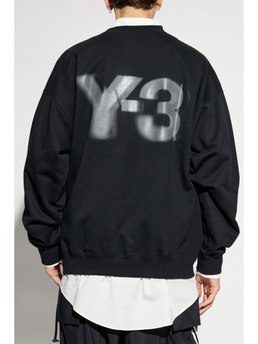 Black Logo-printed Crew Neck Sweatshirt 3