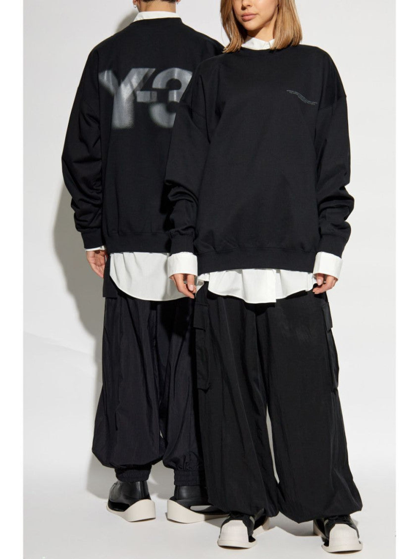 Black Logo-printed Crew Neck Sweatshirt 5