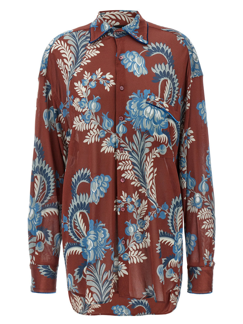 Multicolor Floral foliage shirt 1