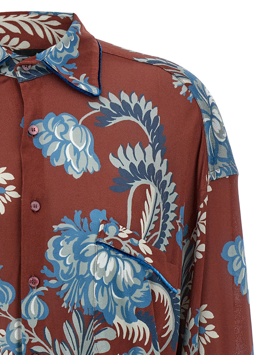 Multicolor Floral foliage shirt 3