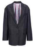 Blue 'Pegaso' single-breasted blazer 1