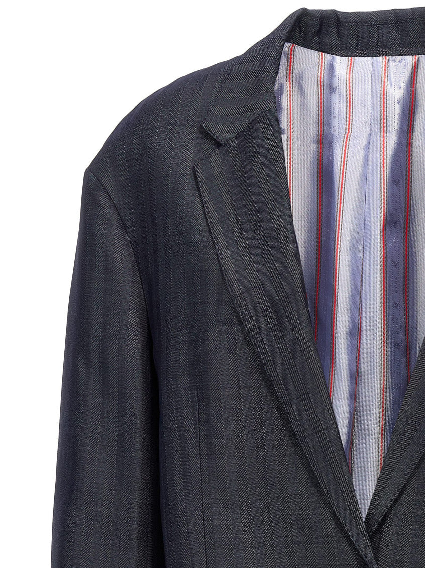 Blue 'Pegaso' single-breasted blazer 3